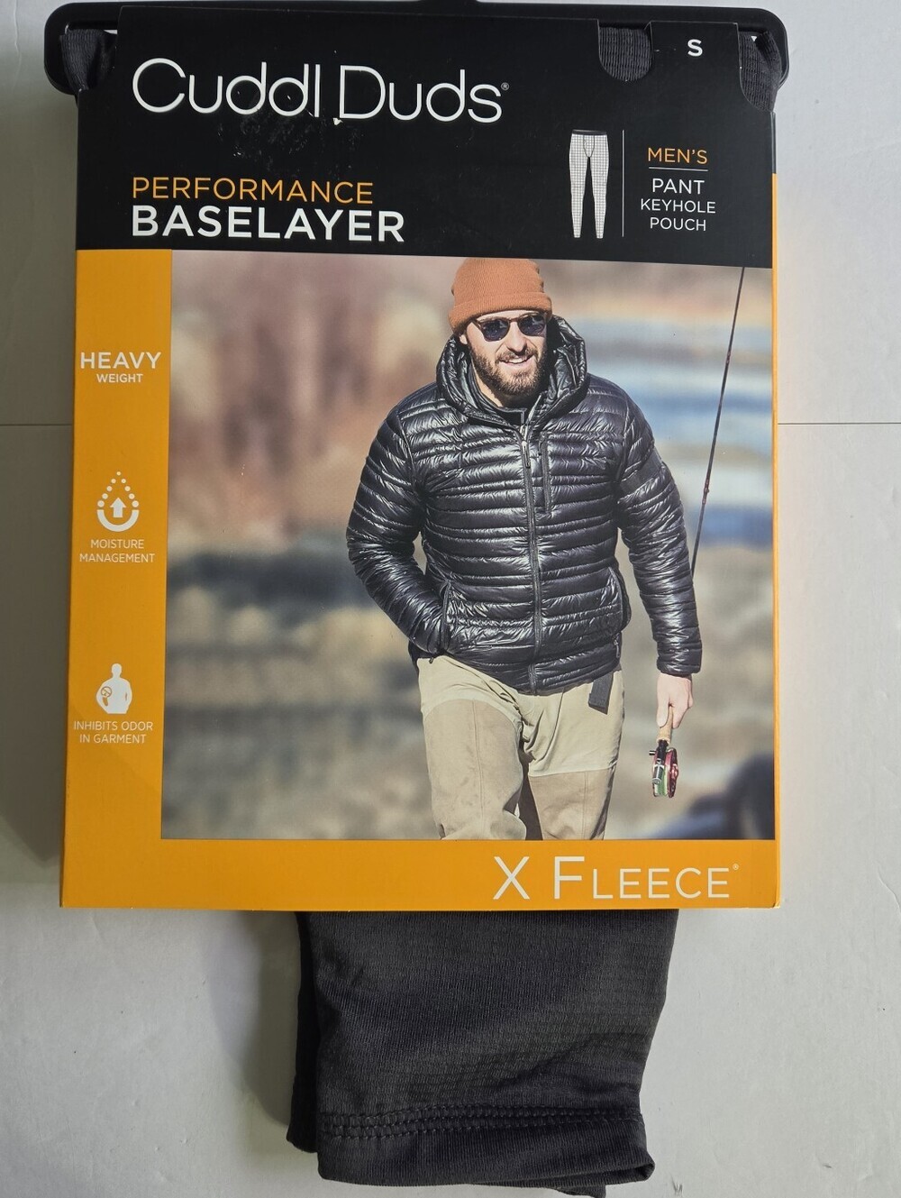 Men's Cuddl Duds Fleece Performance Base Layer Pants.